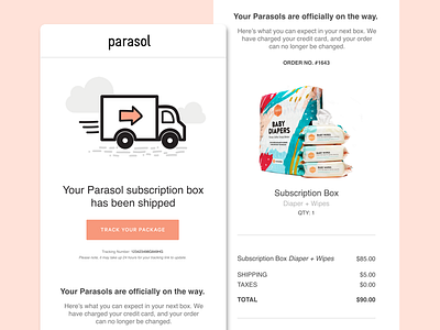 Parasol Co - Transactional Email