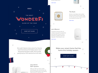 Eero Gift Guide Email email gift guide holiday lifecycle shop