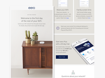 eero Welcome Email