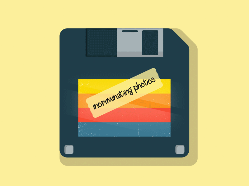 Sketchy Floppy floppy disk incriminating photos loop sketchy
