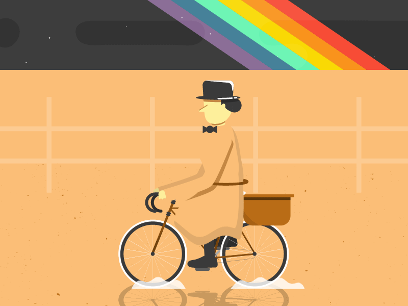Miss Gulch bicycle bike dark side of the moon fench loop miss gulch pink floyd rainbow toto witch wizard of oz