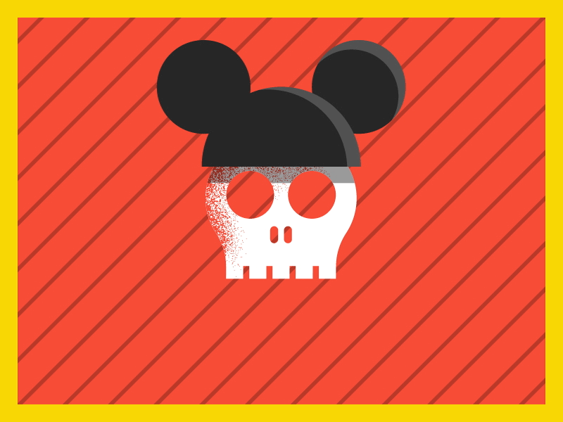 Mickey disney disneyworld head mickey mouse scalp skull walt disney