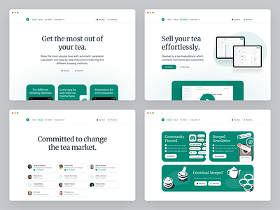 Steeped Website - Tea Companion App