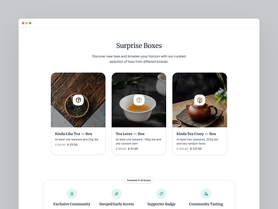 Steeped Tea Boxes - Web Shop