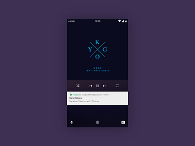 Android Music Lockscreen android lock material design mobile design music screen ui ux
