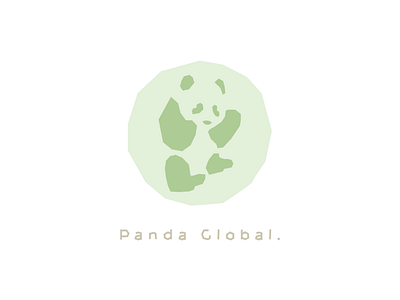 Panda Global Logo design environment logo nonprofit organization panda typography