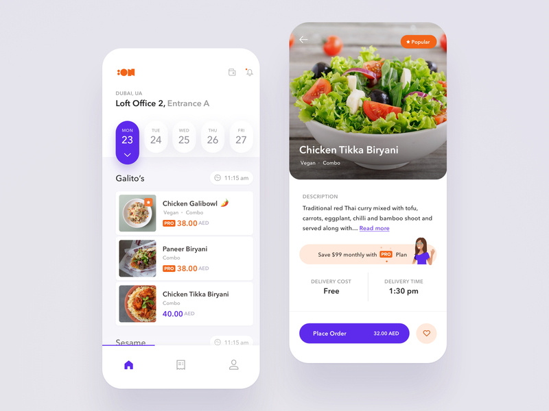 Food App Ui designs, themes, templates and downloadable graphic ...