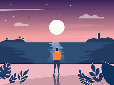 illustrator color design dribbble hello illustration ui