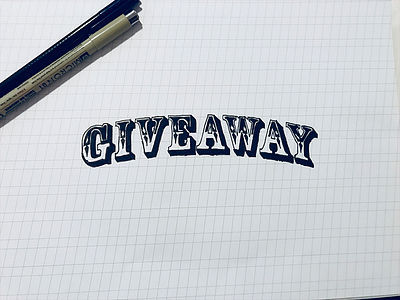 "Giveaway" Old Western Typo creative daily dailytype logotype typography typographydaily