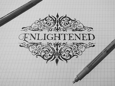 Enlightened creative daily dailytype lettering letteringdaily logotype typography typographydaily