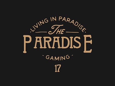 Living In Paradise Vintage Label apparel art daily dailyart label logo logotype vintage