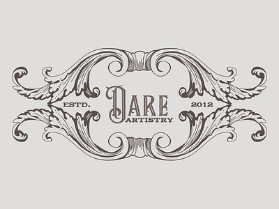 "Dare Artistry" Lettering/Illustration illustration lettering vintage