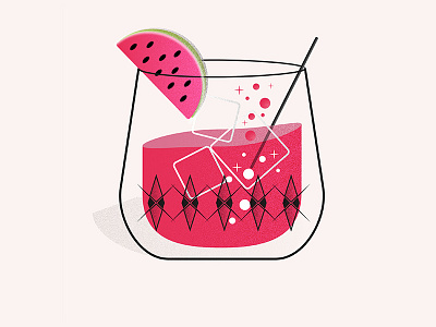 Drink Illustration cocktail design graphic illustration summer