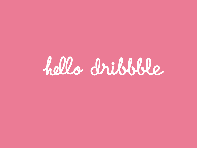 hello dribbble，hello summer