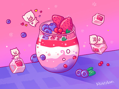 sweetmeats design illustration，