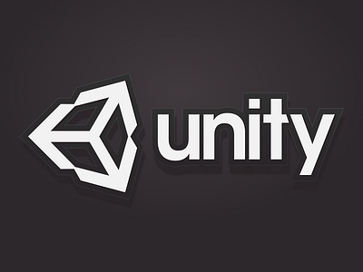 Unity Logo 3d design lettering logo typography vector