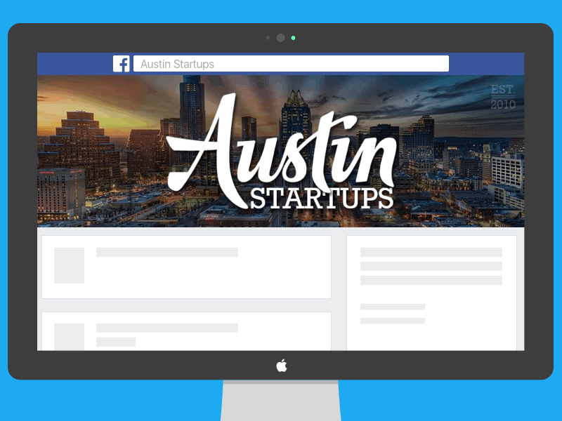 Austin Startups Cover Photo animation branding design gif logo sketch typography