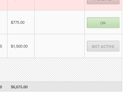 Table for Web App