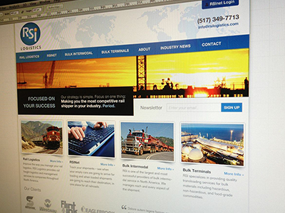 Logistics Website design website