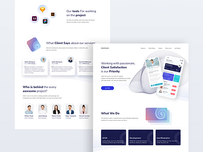 Digital agency landing page