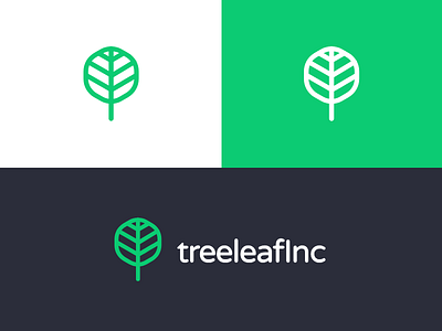 tree leaf logo creoeuvre green leaf line logo tree