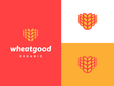 Wheatgood Logo bakery brand creoeuvre food icon logo minimal modern organic studio wheat wheatgood
