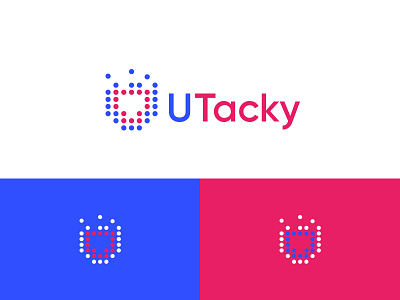 UTrack Logo brand creoeuvre dot elegant icon illustration logo minimal studio technology typography ut letter