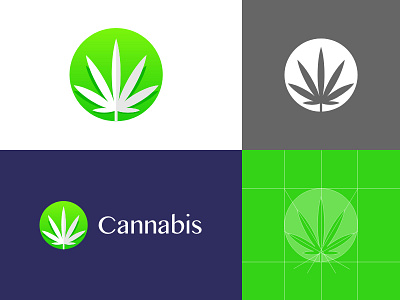 Logo Cannabis Dribbble