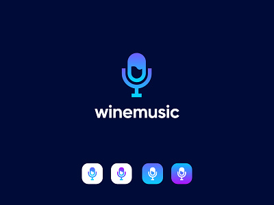 Logo Winemusic Dribbble