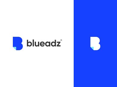 blueadz logo icon Dribbble app icon brand creoeuvre design icon logo minimal studio technology