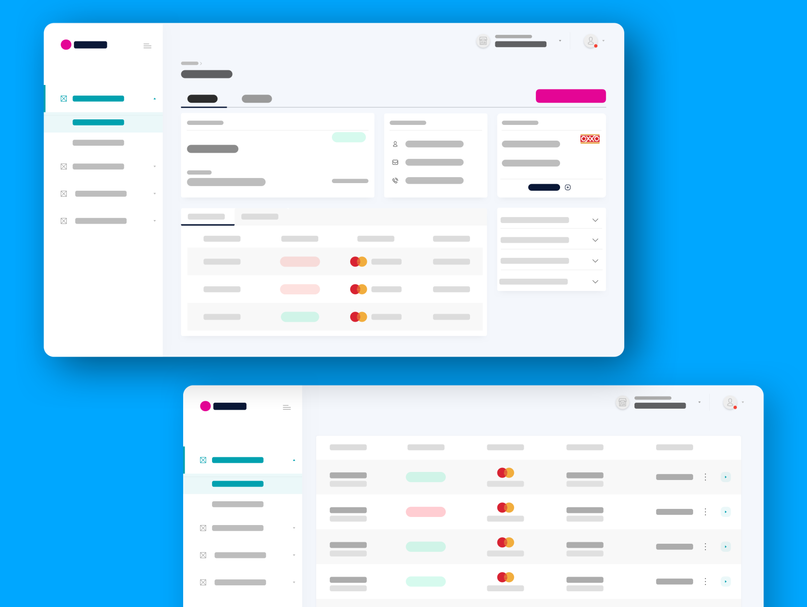 Lista y detalle de pago by Jocelyn Pérez on Dribbble