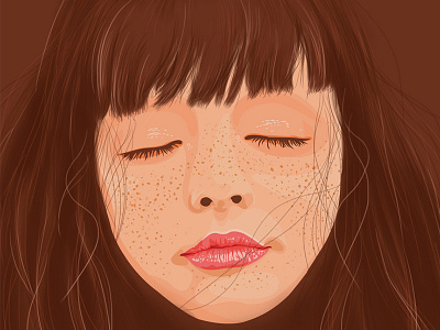 Sleep girl illustration illustration，graphics，vector