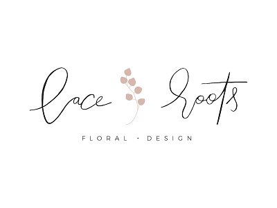 Laceroots Floral Logo