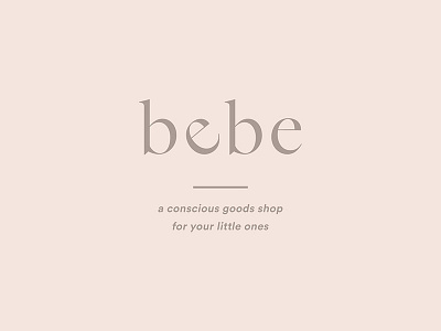 bebe typography play brand design brand identity logo design type play typography