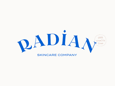 Radian Skincare Logo WIP brand design branding logo logo design modern skincare typography workmark