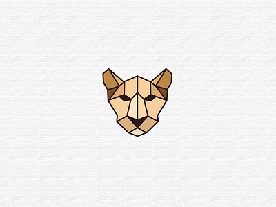 Polygon leopard! animal branding brown corporate identity design icon illustration illustrator leopard lines logo polygon