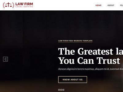 Law Firm Service Responsive HTML Website Template