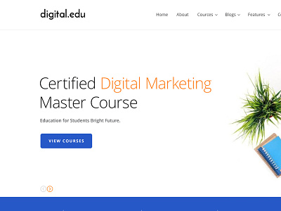 Digital Marketing Courses Website Template