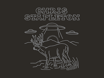Chris Stapleton Buck artist merch band merch buck chris stapleton illustration outdoors ufo
