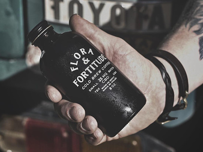 Flora & Fortitude CBD Company bottle cbd cold brew handcrafted organic packaging texas tincture