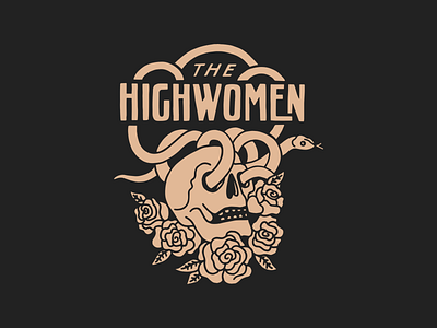 The Highwomen artist merch band merch design flowers illustration maren morris skull snake the highwomen