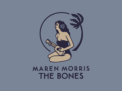 Maren Morris artist merch band merch bones illustration maren morris palm tree storm