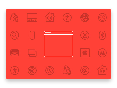 The untold history of macOS System Preferences apple icon illustration line line art mac macos macos icon macosx red system preferences window