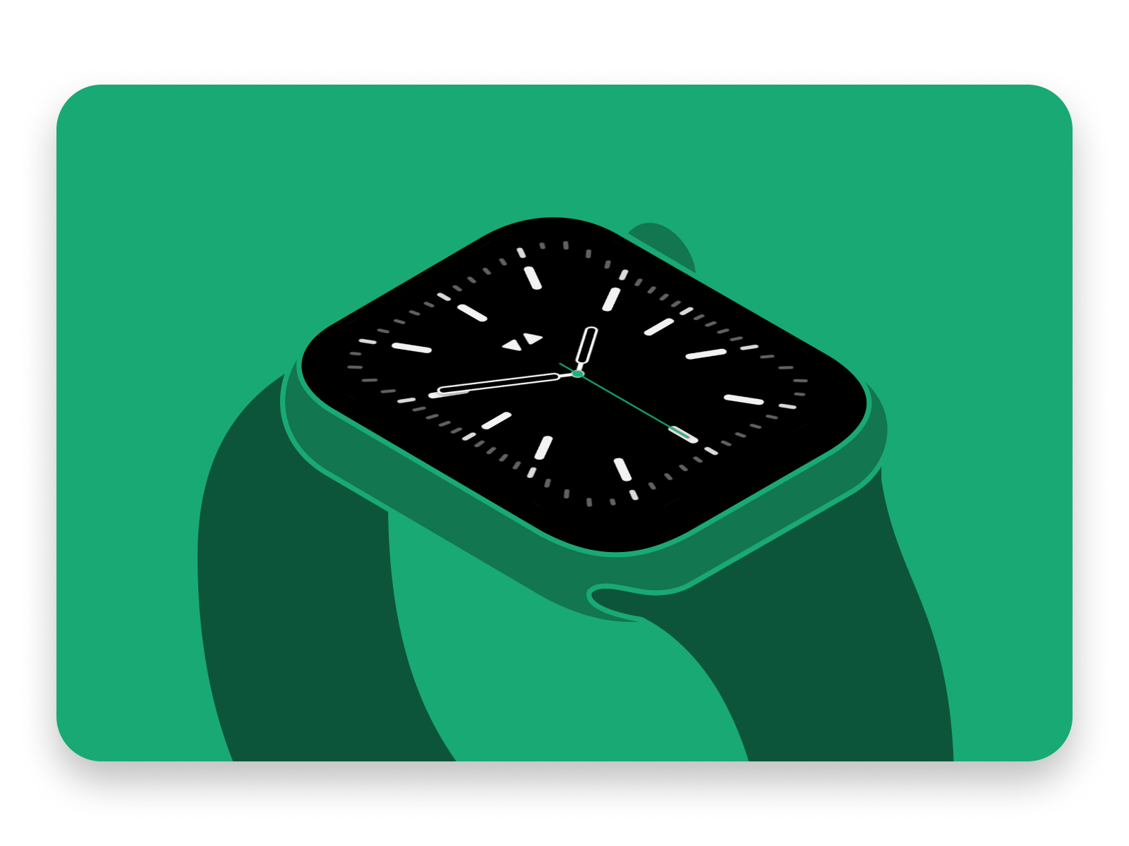 A skeptic's review of Apple Watch line art greens illustrations watch illustration apple watch design apple watch illusrator