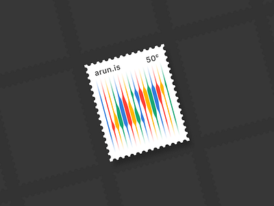 arun.is newsletter 005 colors icon illustration lines rainbows stamp stamps stripe stripes