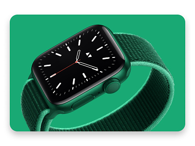 A skeptic's review of Apple Watch 3d apple watch apple watch design custom green green tea illustration realistic 3d realistic mockup render watch