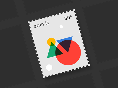 arun.is newsletter 008 colorful geometric graphic icon illustration overprint stamp