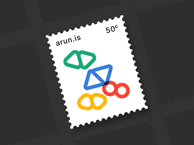 arun.is newsletter 009 blobs colors geometric outlines overprint shapes stamp