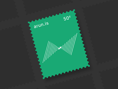 arun.is newsletter 011 geometric green icons postage postage stamp sound waves