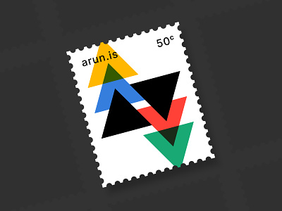 arun.is newsletter 015 geometric modernist stamp triangle